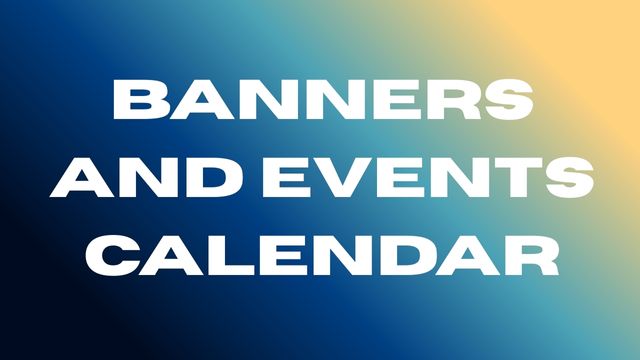 Banners and Events Calendar